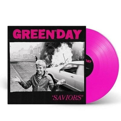 Green Day Saviors Tower Records Limited Exclusive Neon Pink Vinyl