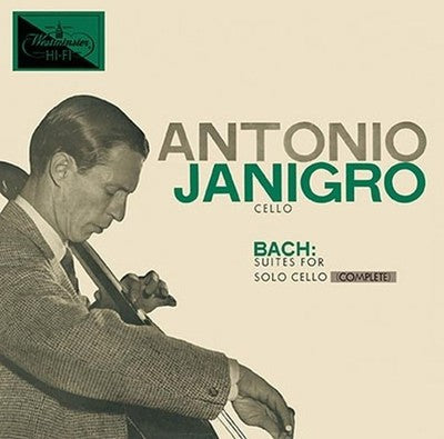 antonio yanigro J.S. Bach Unaccompanied Cello Suites Complete Tower Records Limi
