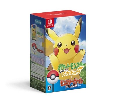 Lets Go Pikachu Pokemon Video Game Pokeball Plus Pack Nintendo Switch Japan NEW