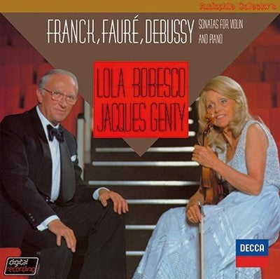 Laura Bovesco Jacques Gentil Frank Fauré Debussy Violin Sonata Collection Tower