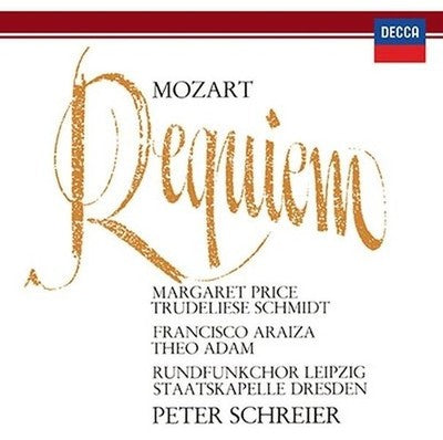 Peter Schreier Staatskapelle Dresden Mozart Requiem Coronation Mass Ave Verum Co