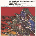 Andre Previn London Symphony Orchestra Shostakovich Symphony No. 8 No. 13 Babi Y