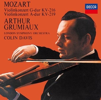 Arthur Grumiaux Colin Davis London Symphony Orchestra Mozart Violin Concerto No.