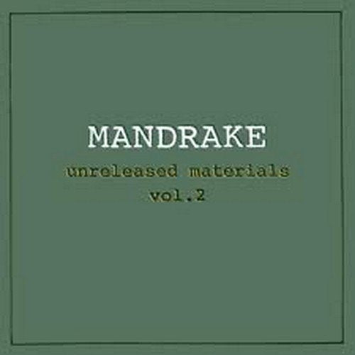 CD Unreleased Materials Vol.2 Japan Mandrake Music (CD1) CHTE-36 Album NEW