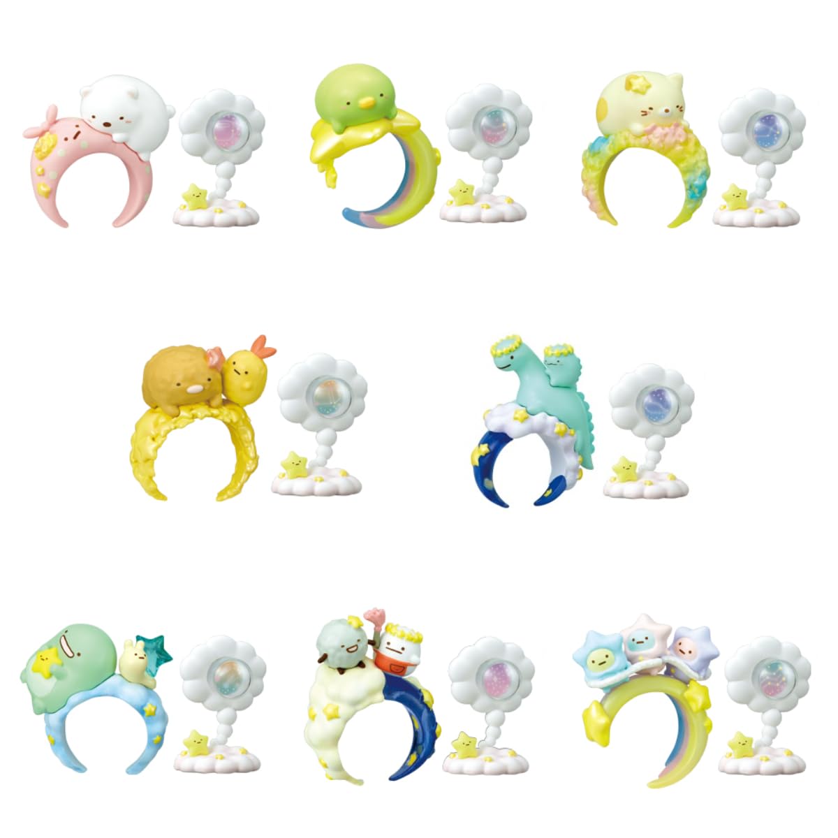 'Re-Ment Sumikko Gurashi Sumikko Ring Starry Sky Gift Box Set of 8 NEW'