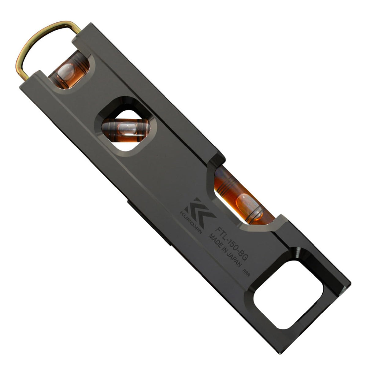 'Fujiya FTL-150-BG Aluminum Level Black Gold Magnetic Spirit Level NEW'