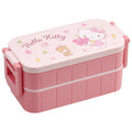 'Skater Hello Kitty Flower Wreath Lunch Box Sanrio Bento Box 600ml NEW'