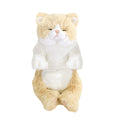 Sun Lemon Hizaneko Sleeping S CR 15×18×34cm Plush Toy Animal Cute Cat Cream NEW