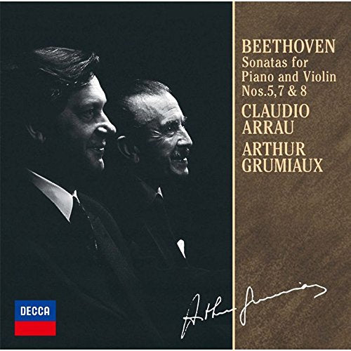 Arthur Grumiaux/Claudio Arrau Violin NEW CD Beethoven Sonatas No.578 Japan OBI