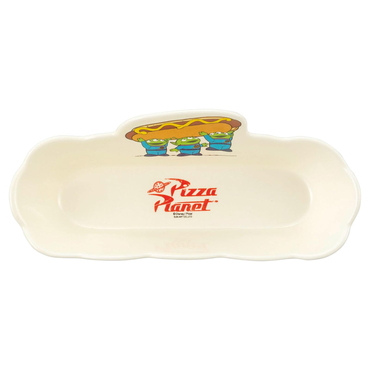 'Sun Art Disney Pixar Toy Story Alien Pizza Planet Hot Dog Plate NEW'