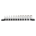 'TONE HS212 Socket Set 14 Drive 6 Point Metric 12pcs Aluminum Holder Tool NEW'
