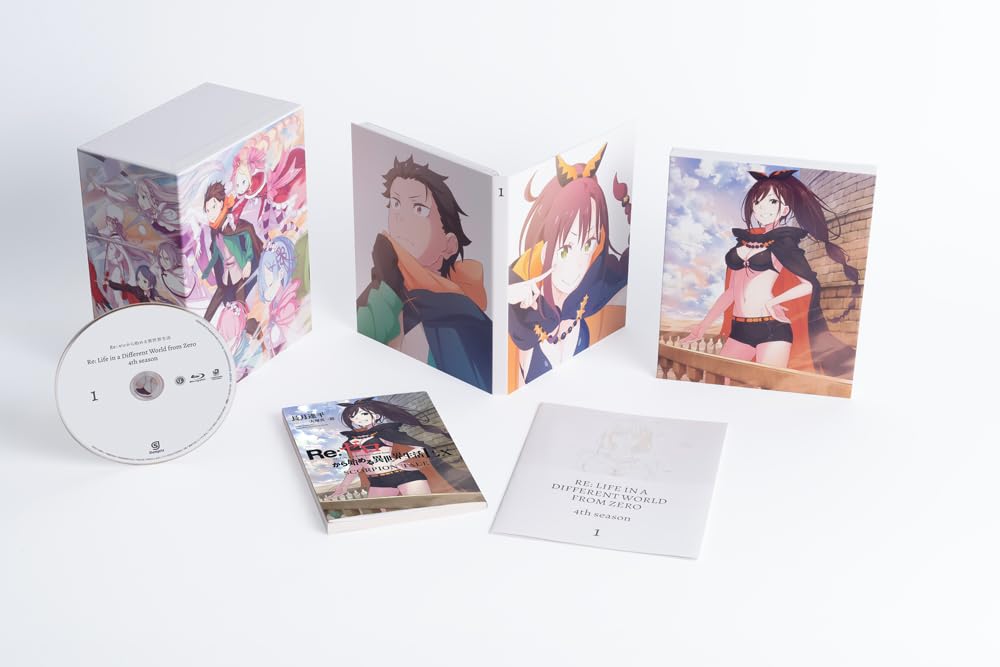 Re:Zero Starting Life in Another World 4th Season Vol.1 Blu-ray Novel Box NEW