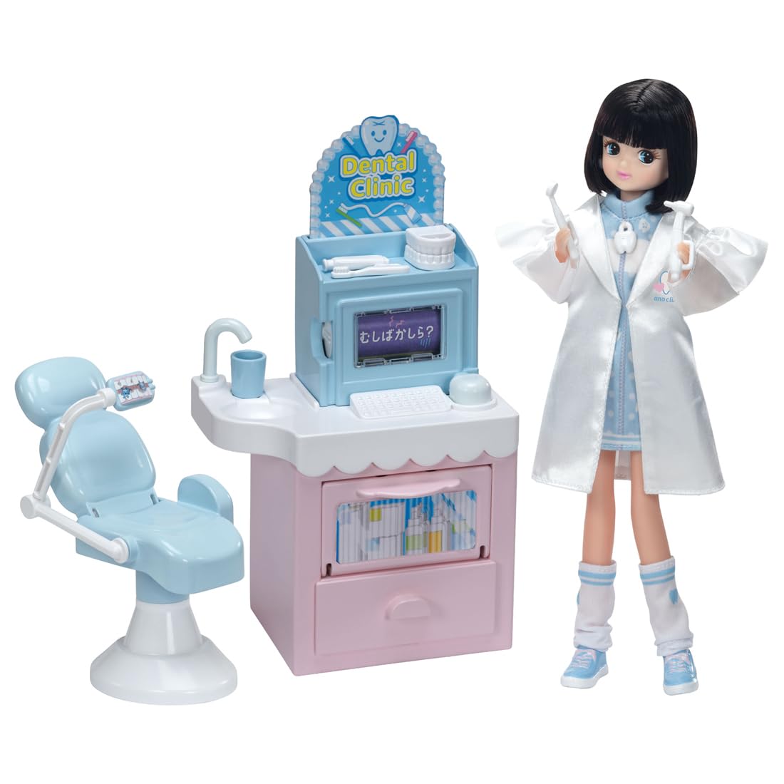 TAKARA TOMY Licca-chan Doll Oshigoto Friends Dentist Ano-chan Dress-up NEW