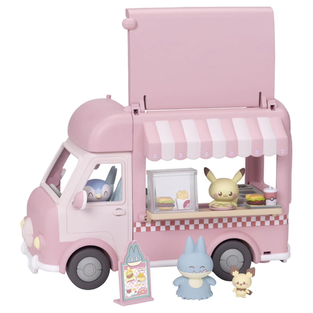 'Takara Tomy Pokemon PokePeace Mogumogu Kitchen Car Playset NEW'