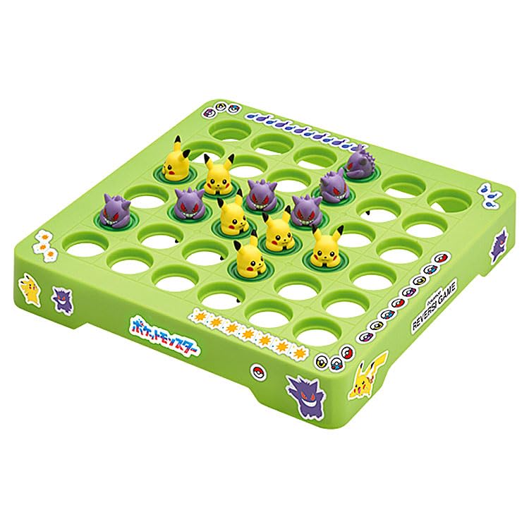 ENSKY Pokemon Pikachu and Gengar Reversi Game 15.8×15.8cm 2 Players PVS-19 NEW