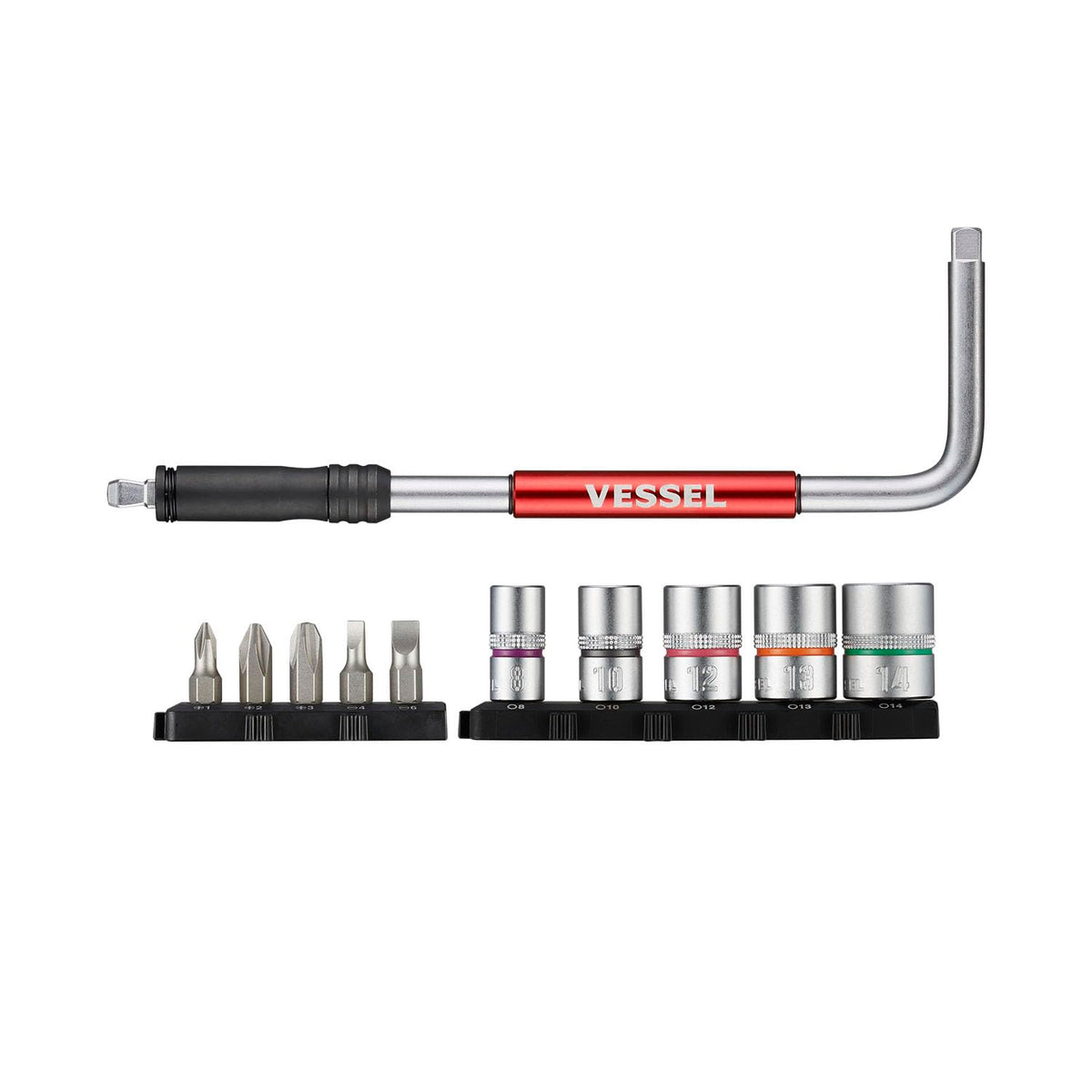 VESSEL 2WAY Speed L-Handle BitSocket Set SLH2-1 NEW