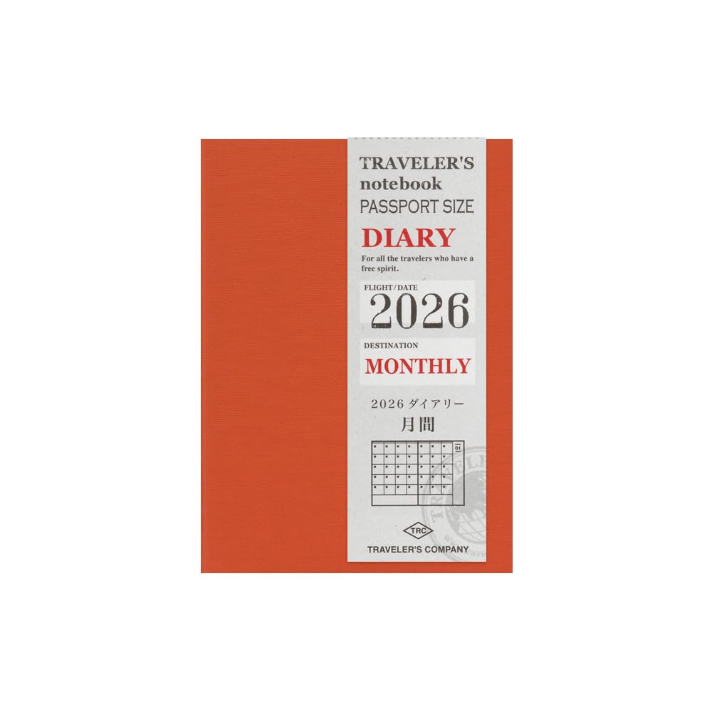 TravelerS Notebook Planner Refill 2026 Passport Size Monthly 14497006 (Starts _