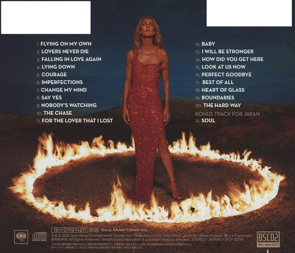 CELINE DION-COURAGE-JAPAN BLU-SPEC CD2 New