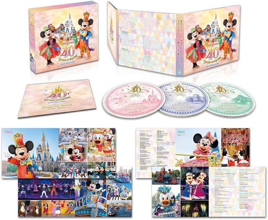 Tokyo Disney Resort (R) 40th Anniversary Dream Go Round Music Album Deluxe new