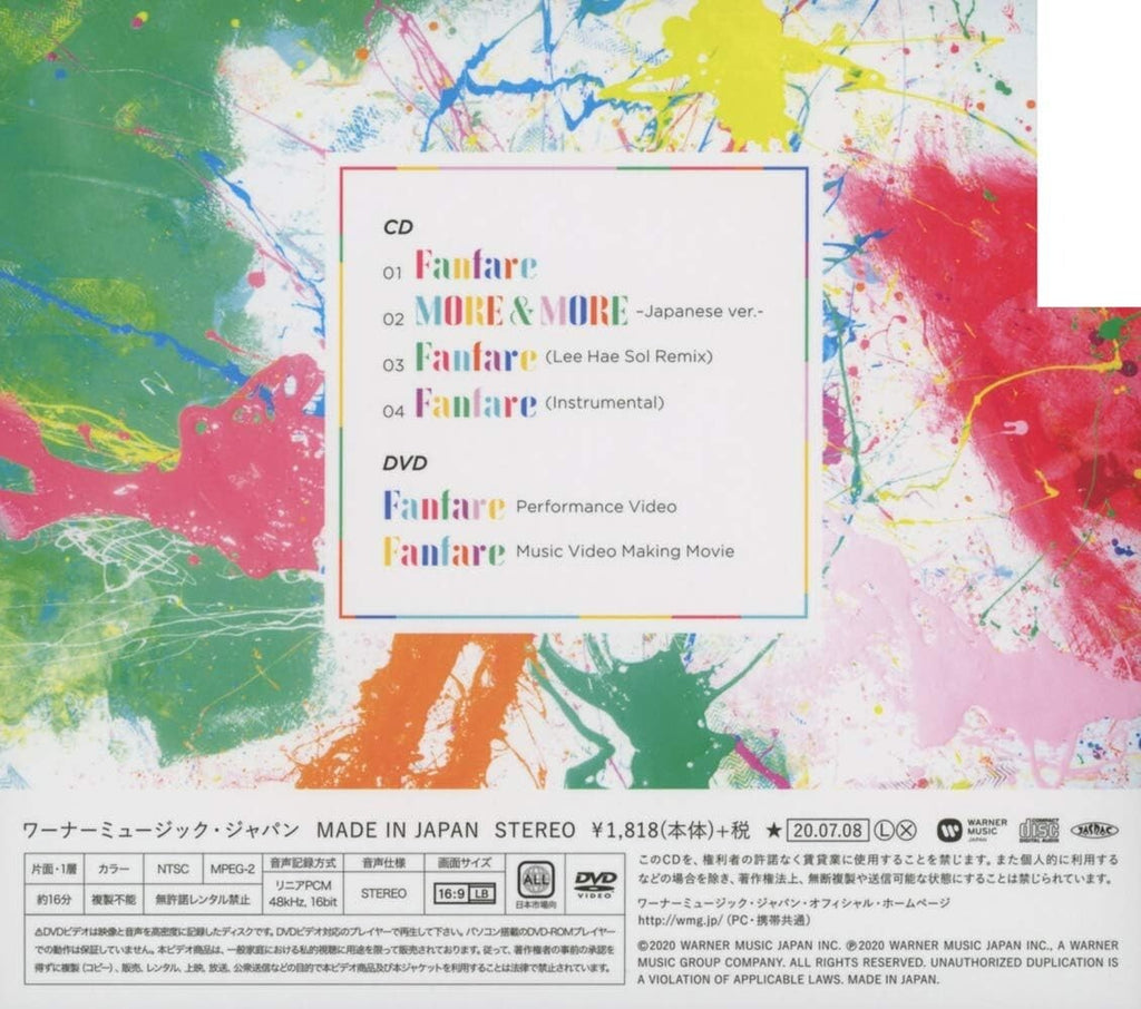 New Twice-Fanfare [TYPE A]-JAPAN CD DVD