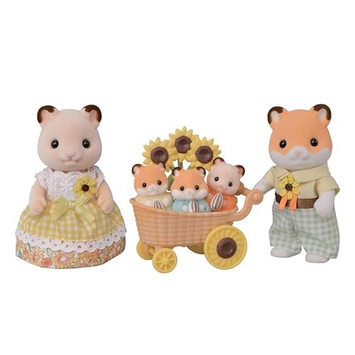Sylvanian Families Doll [Hamster Family] FS-61 ST Mark Certified Ages 3 and New