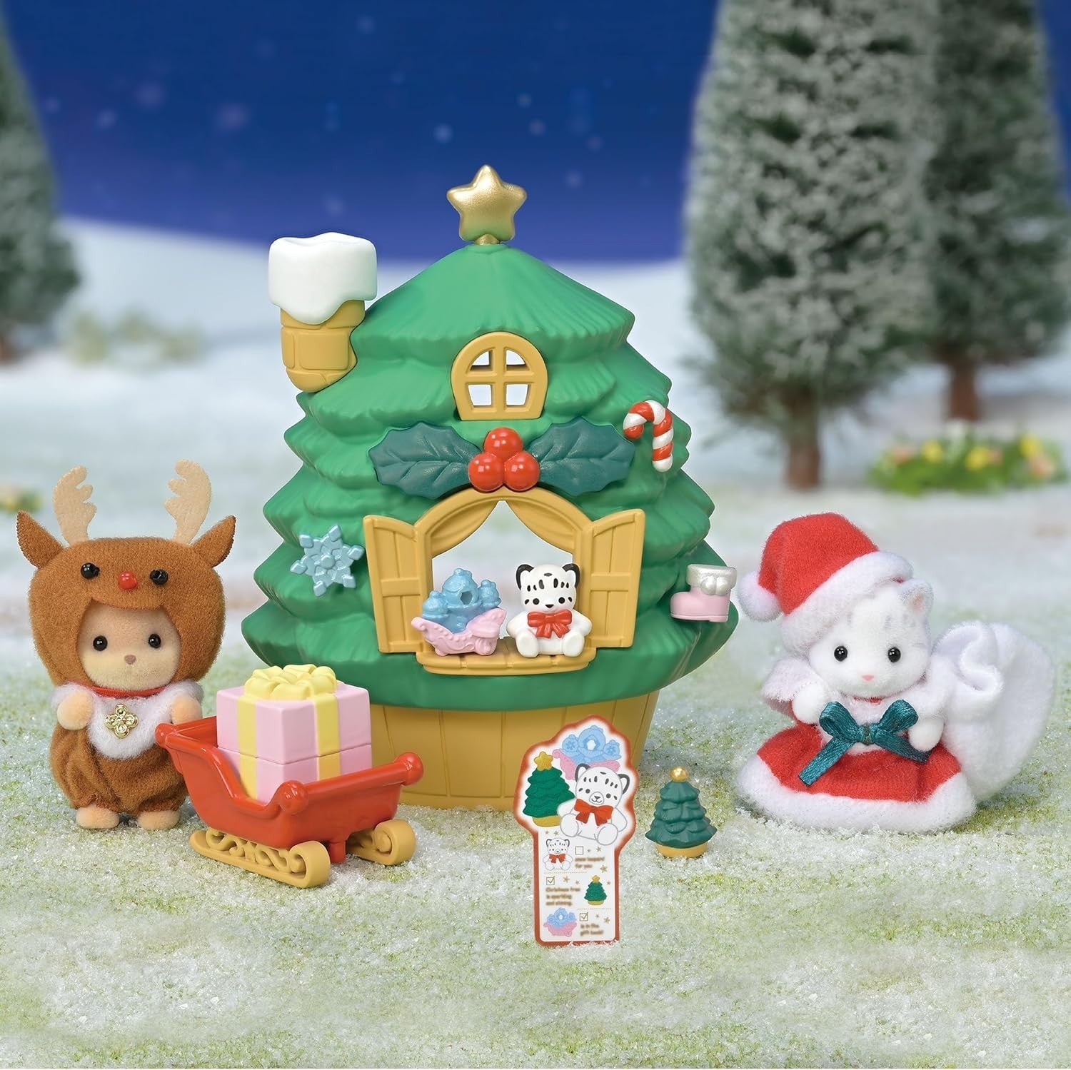 Sylvanian Families Seasonal [Baby Santas Christmas Tree House] SE-214 ST NEW