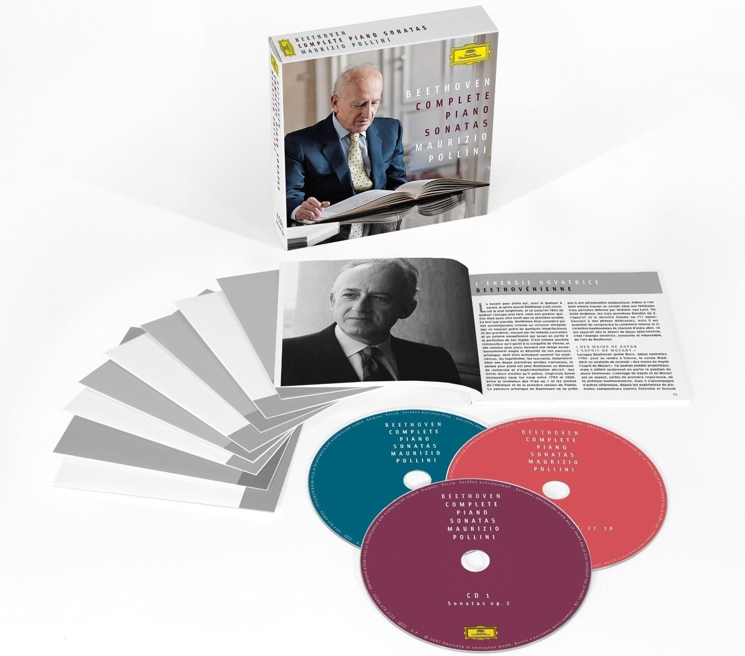New Maurizio Pollini Piano 8 CD(SHMCD) Beethoven Sonatas BOX OBI Complete