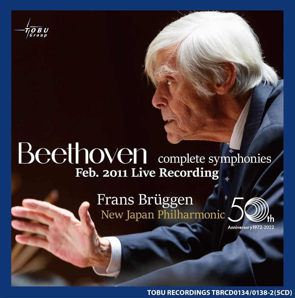 Frans Bruggen New Japan Philharmonic Beethoven Symphonies 5 CD Box Set New