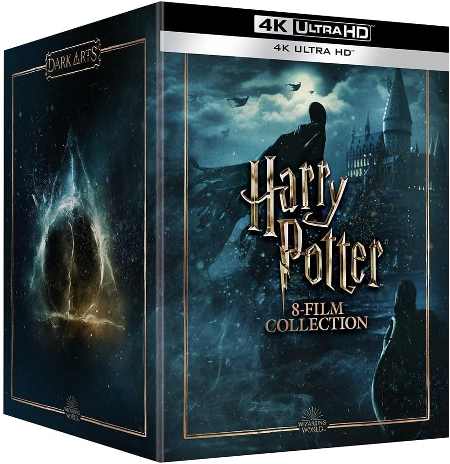 New Harry Potter 8-Film Dark Art Steelbook Collection 4K ULTRA HD Blu-ray