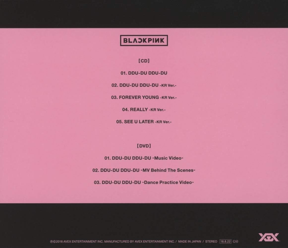 BLACKPINK DDU-DU DDU-DU First Limited Edition CD DVD Card Japan New