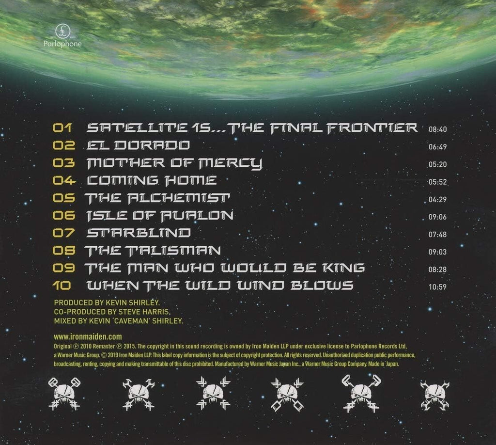 New 2015 REMASTER IRON MAIDEN THE FINAL FRONTIER  JAPAN DIGIPAK CD