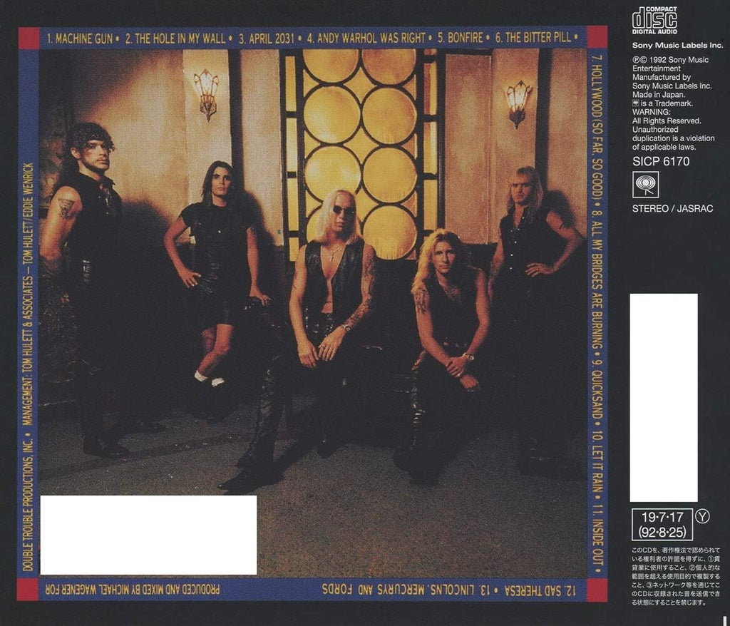 Warrant Dog Eat Dog (1992) CD 2019 Sony Music From Japan NEW