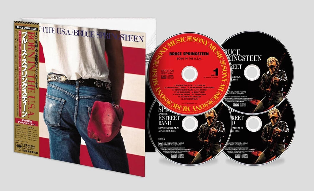 New BRUCE SPRINGSTEEN BORN IN THE USA 40TH 7 INCH EP SIZE SLEEVE JAPAN 4 CD SET