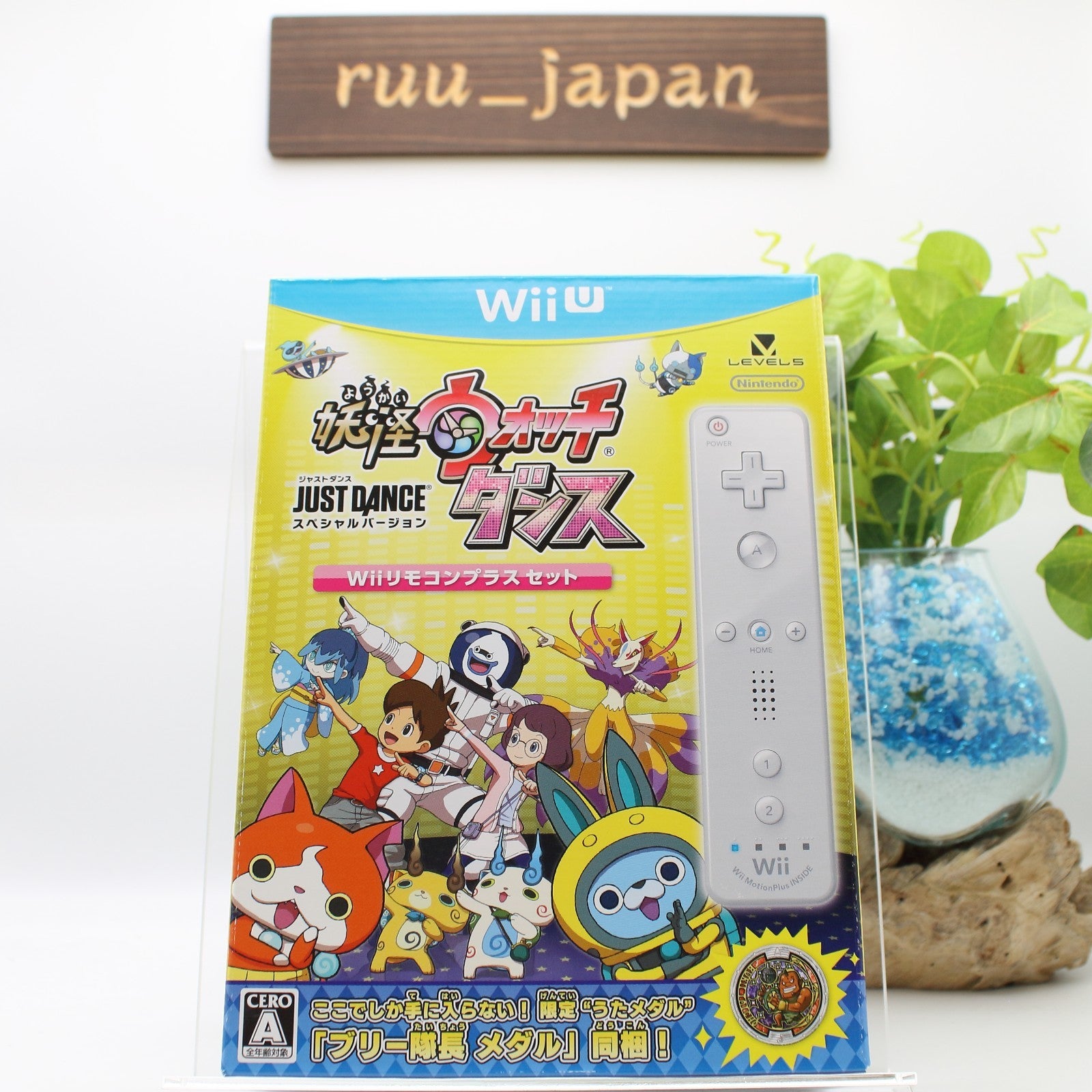 Yokai Watch Dance WiiU JUST DANCE(R) Special Version Wii Remote Plus Set Japan