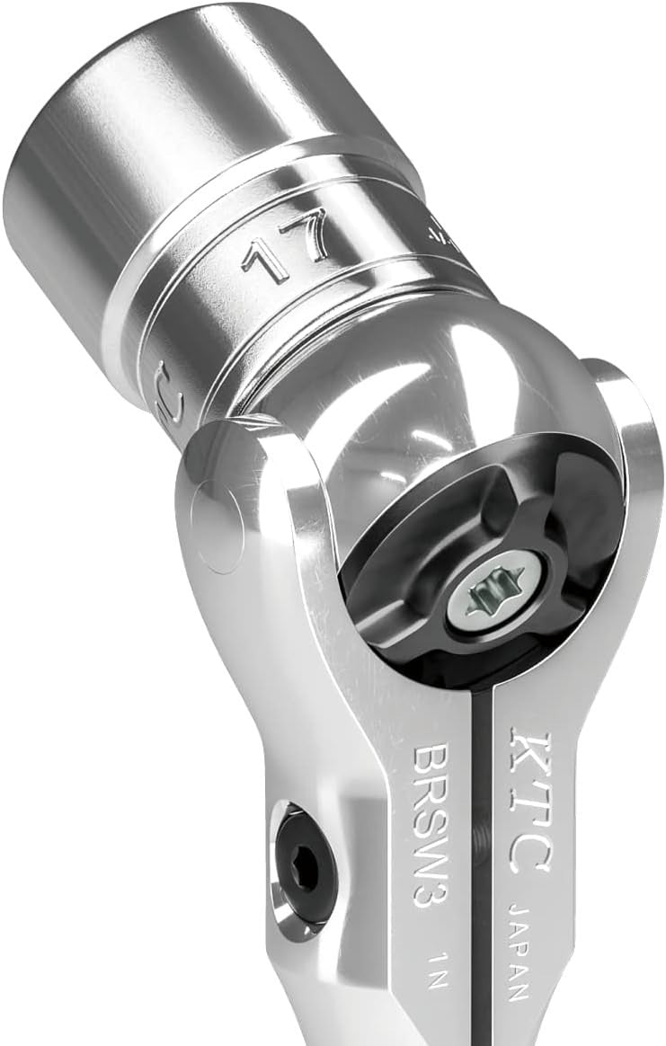 KYOTO TOOL (KTC) 9.5 sq. Swivel Ratchet Handle BRSW3 Silver NEW