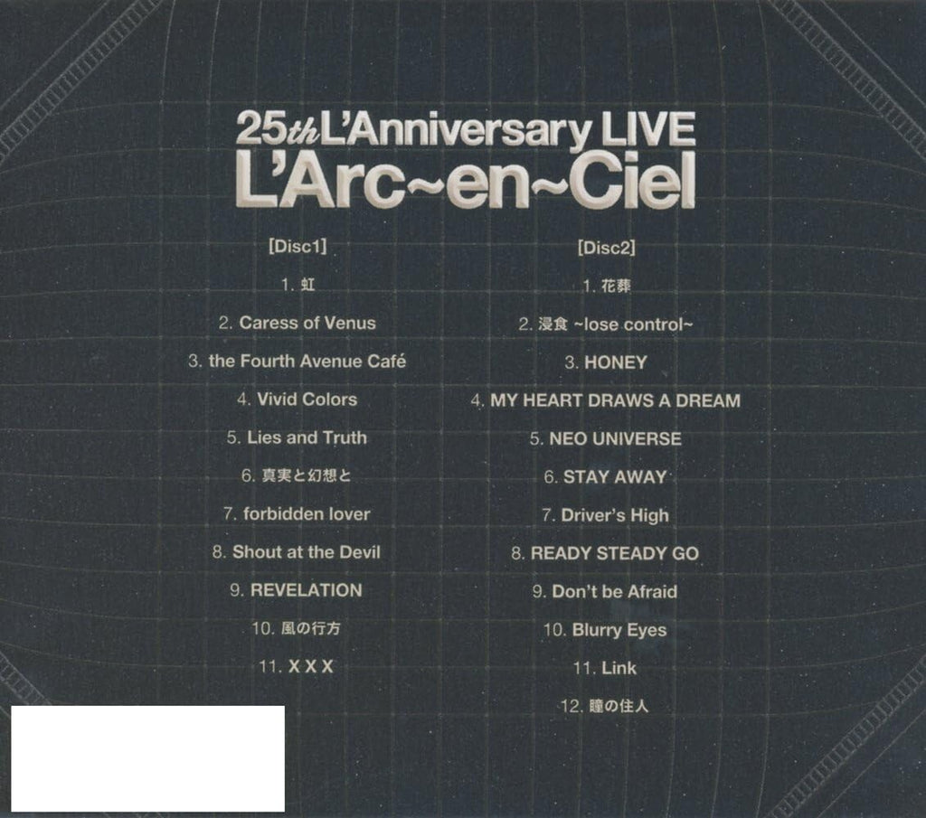 New LARC-EN-CIEL-25TH LANNIVERSARY LIVE-JAPAN 2 CD Ltd/Ed Japan