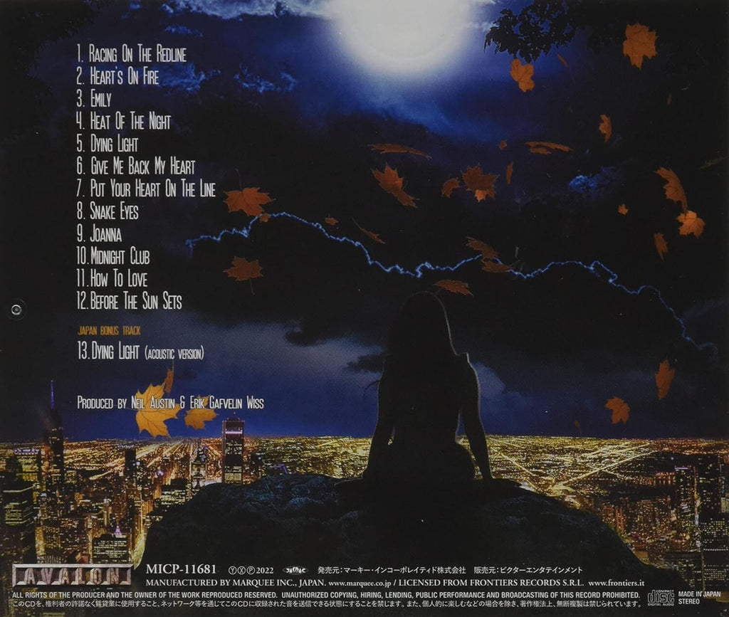 New CITY OF LIGHTS BEFORE THE SUN SETS WITH BONUS TRACK JAPAN CD