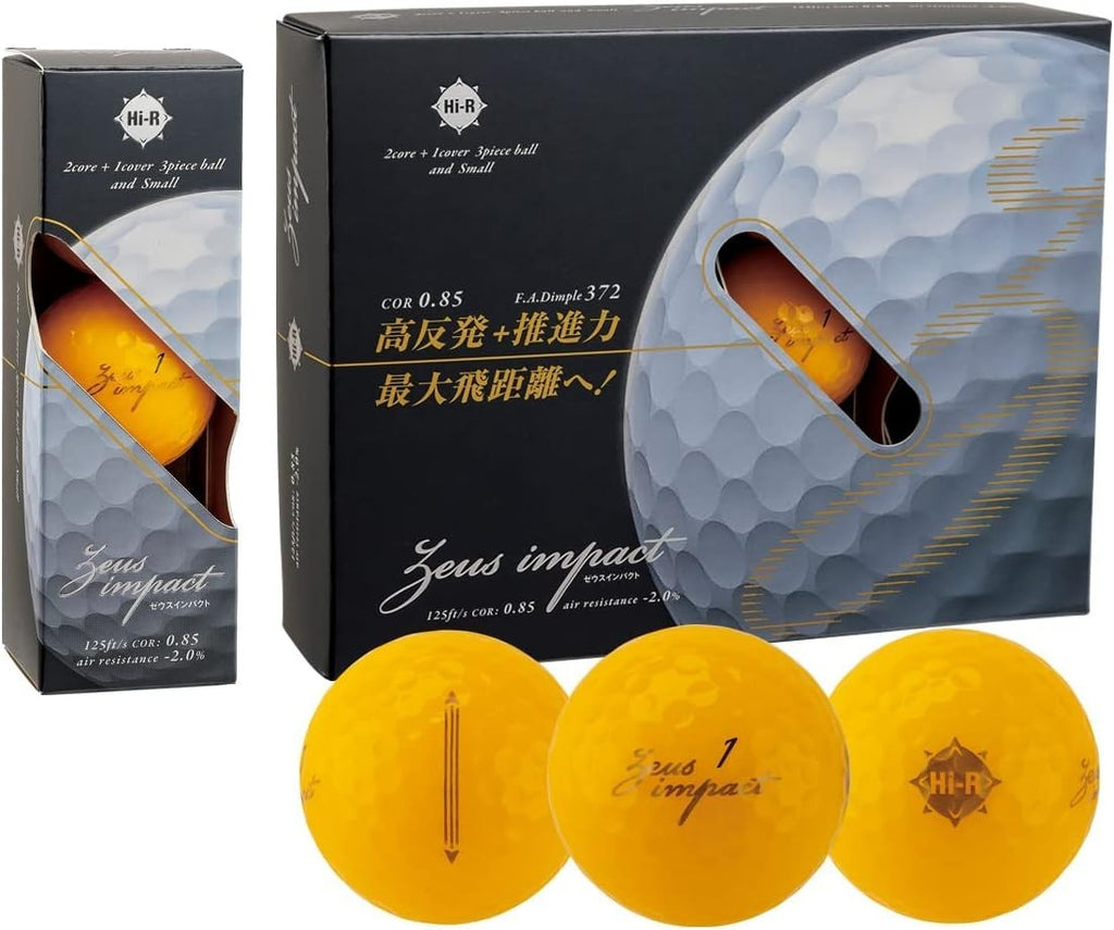Kasco Zeus Impact 3 Golf Ball Orange NEW