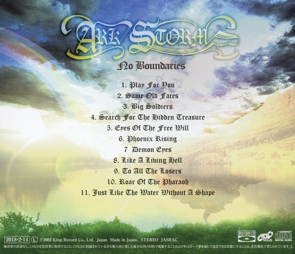 New ARK STORM-NO BOUNDARIES-JAPAN BLU-SPEC CD