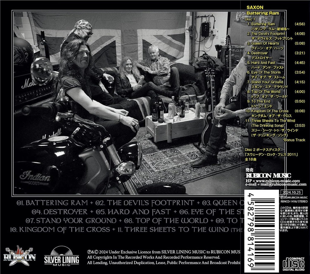 New Saxon Battering Ram Japan Music CD
