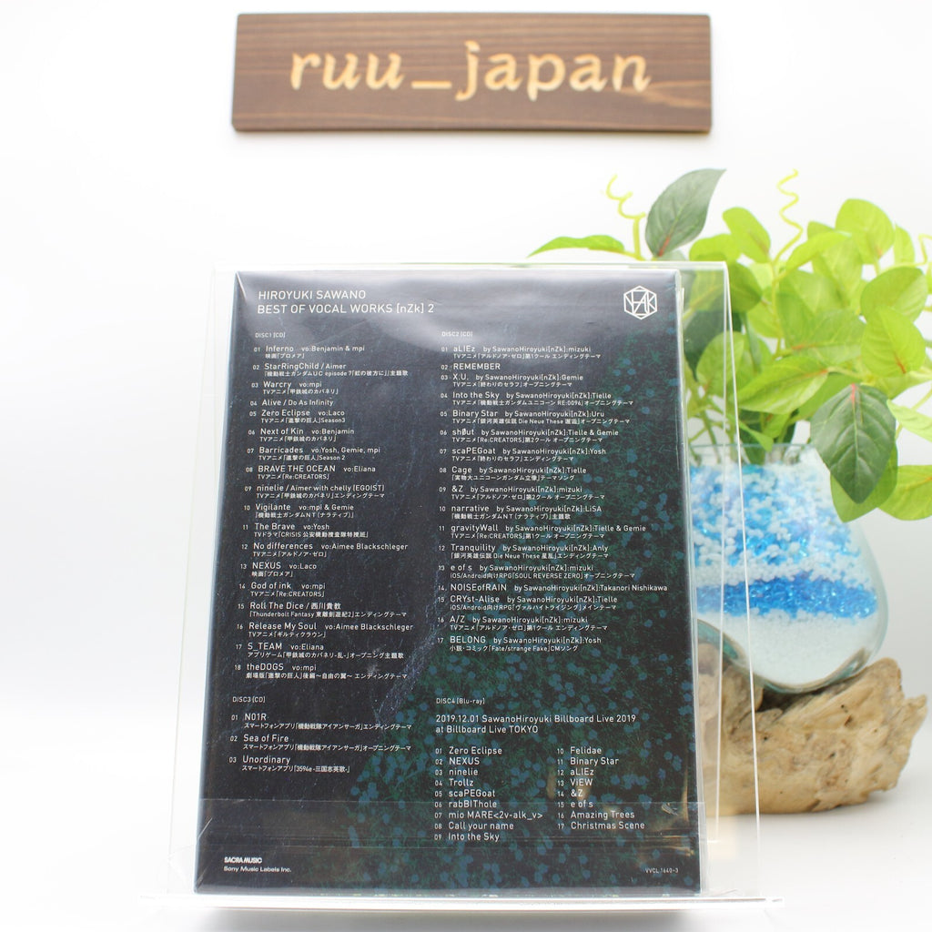 HIROYUKI SAWANO BEST OF VOCAL WORKS [nZk] 2 First Limited Edition 3 Blu-ray New