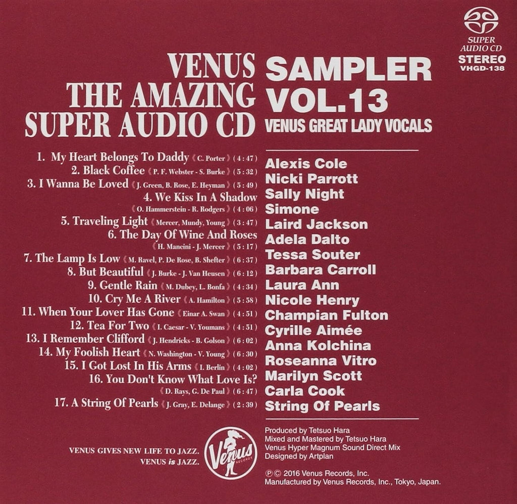 V.A. - VENUS THE AMAZING SUPER AUDIO CD SAMPLER VOL.13 - JAPAN SACD NEW
