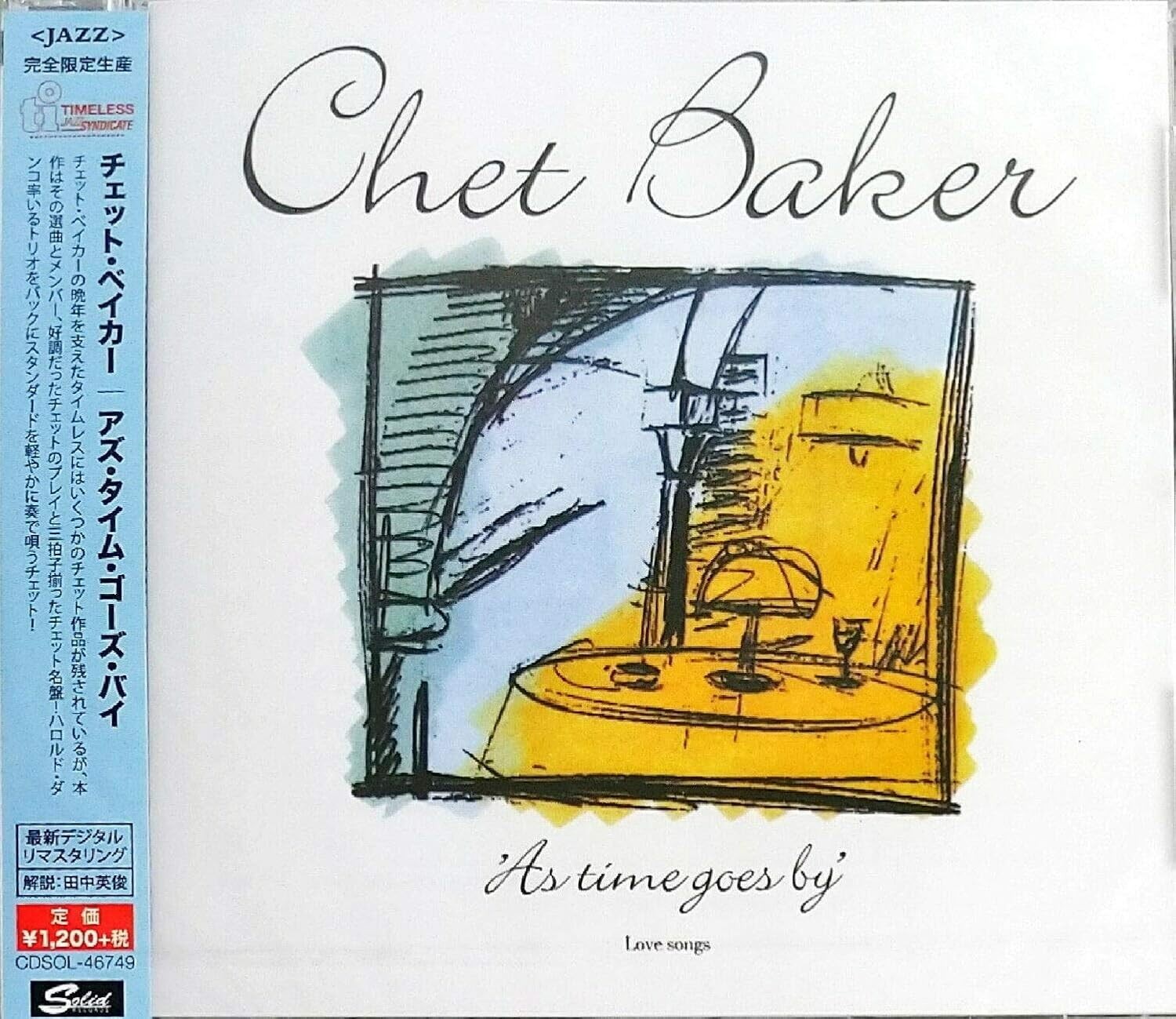 CD New Chet Baker - As Time Goes By Japan Jazz