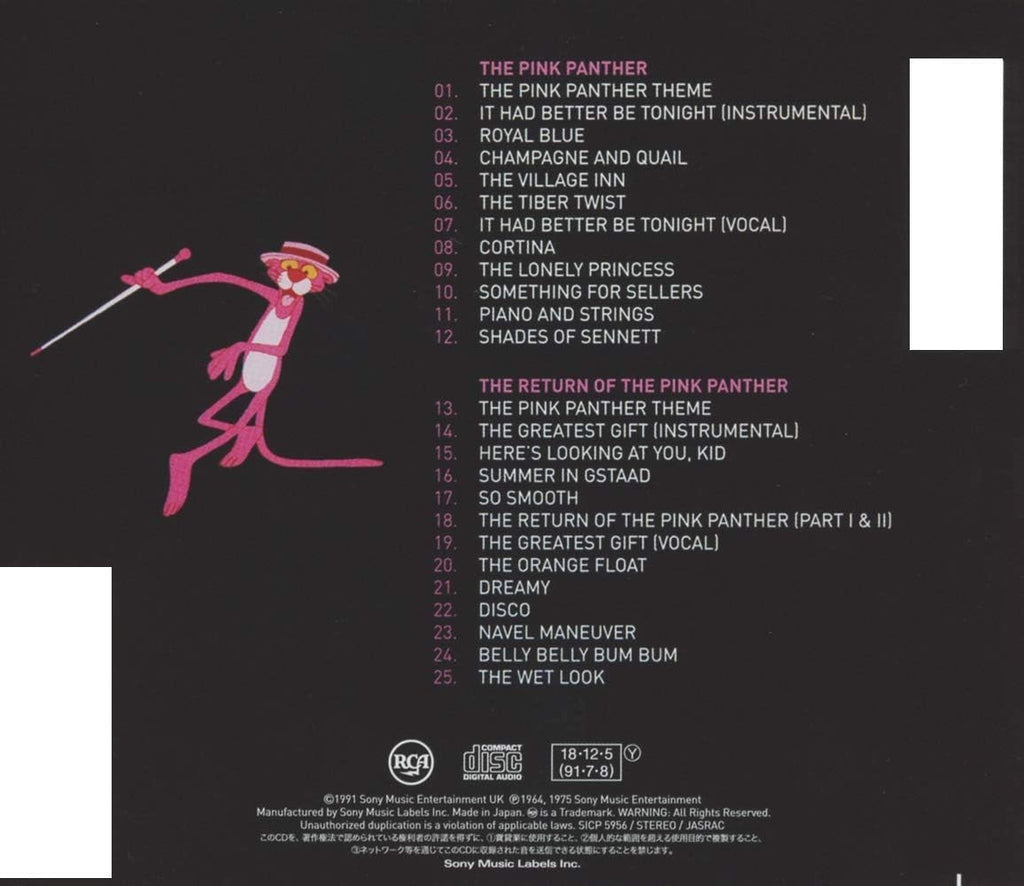 CD New Henry Mancini Orchestra Pink Panther + Pink Panther 2