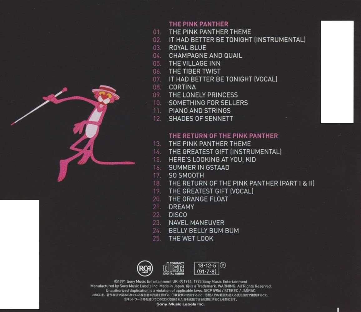 CD New Henry Mancini Orchestra Pink Panther + Pink Panther 2