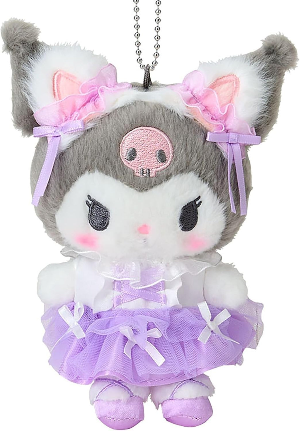 Sanrio 414573 Mascot Holder (White Cat Ballerina) Kuromi NEW