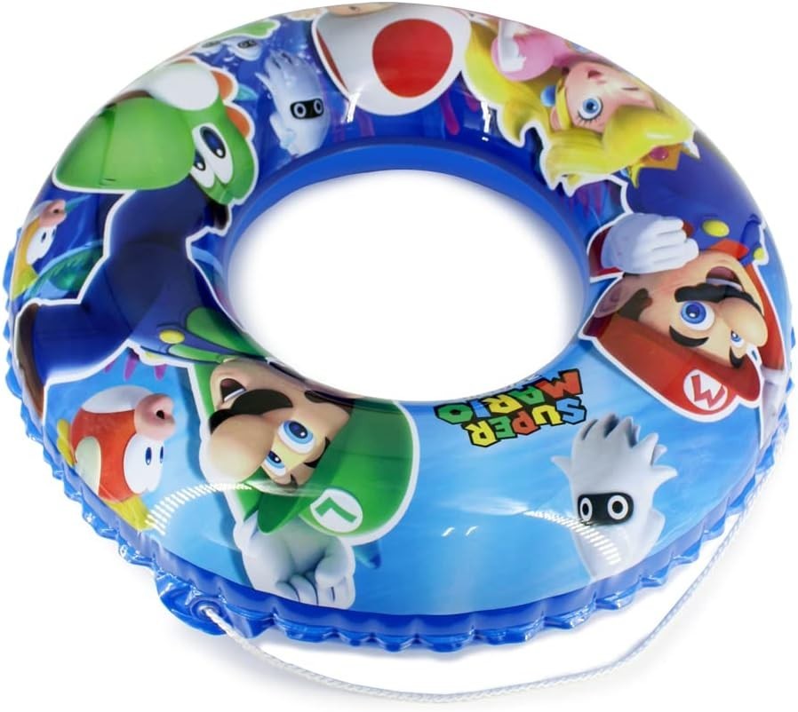 Super Mario Luigi Yoshi 70cm Swim Ring Pool Accessory NEW