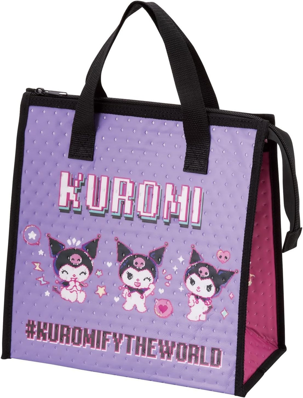Skater Lunch Bag Non-woven Cold Bag Sanrio Kuromi World FBC1 NEW