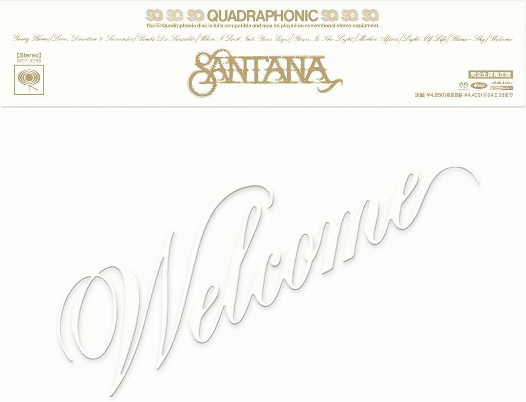 SANTANA WELCOME 7inch EP SIZE SLEEVE JAPAN Hybrid SACD NEW