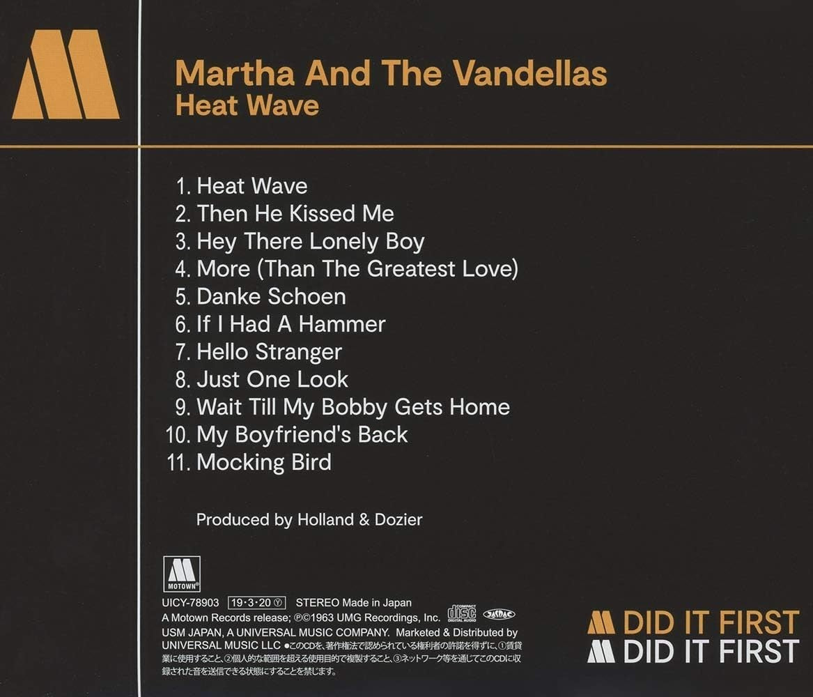 Martha Reeves & The Vandellas SEALED NEW CD Heat Wave Japan NEW